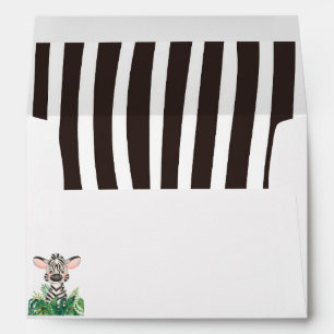 Baby Shower Tropical Jungle Safari Envelope