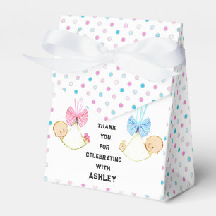 Baby Shower Twins Favour Box