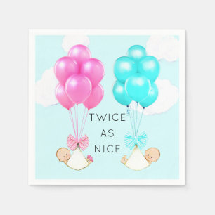 Baby Shower Twins Napkin
