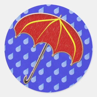 Baby Shower- Umbrella: Invitation Envelope Seals