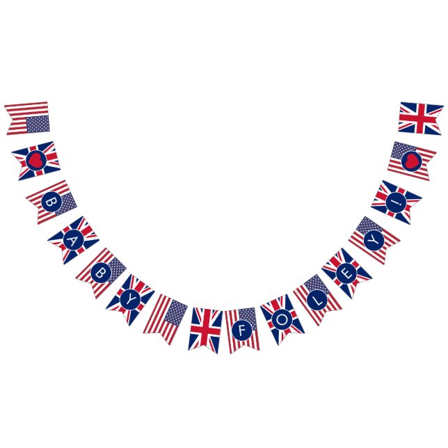 Baby Shower Union Jack & US Flag (All)