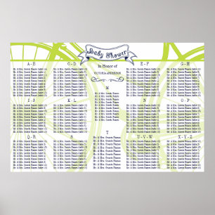 Baby Shower Vintage Bicycle Guest Seating Chart