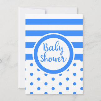 Baby Shower vintage blue Invitation