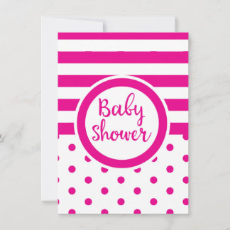 Baby Shower vintage Pink Invitation