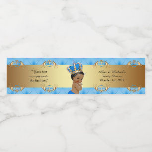 Baby Shower Water Bottle Labels, Royal Baby Shower Label