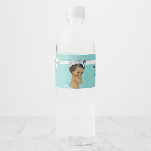Baby Shower Water Bottle Labels, Royal Baby Shower Water Bottle Label (Front)