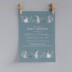 BABY SHOWER   Watercolor Bunny Invitation