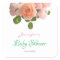 Baby Shower Watercolor Floral Handwritten Template