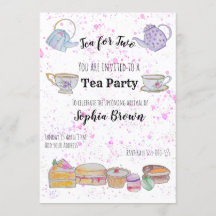 Baby Shower watercolour invitation (girl)