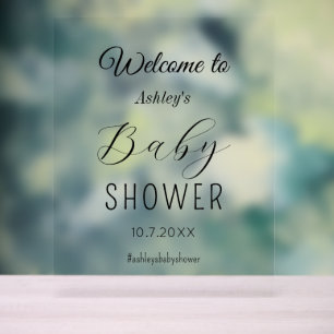 Baby Shower Welcome Acrylic Sign