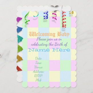 Baby Shower Welcome Personalise Destiny Destiny'S Invitation