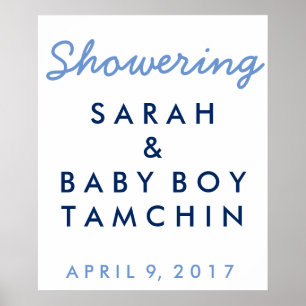 Baby Shower Welcome Poster