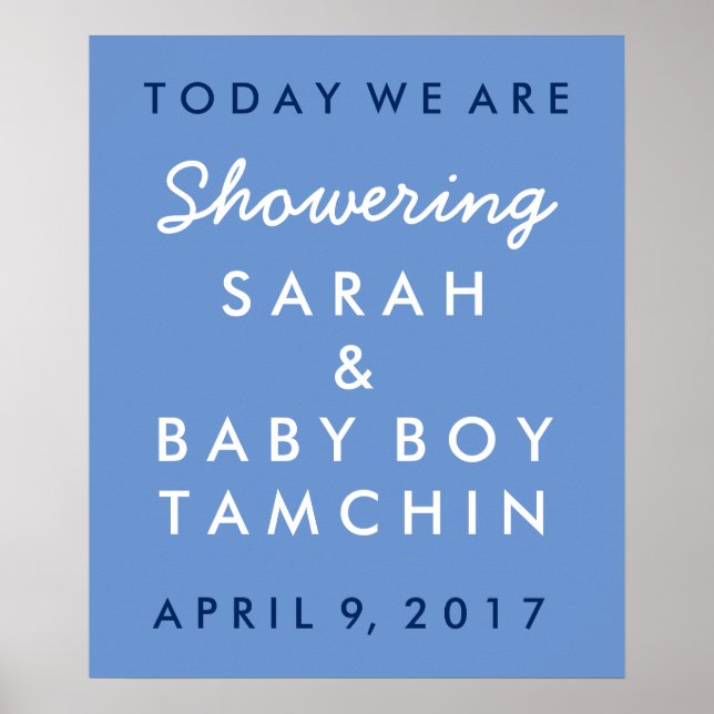 Baby Shower Welcome Poster (Front)