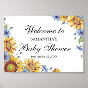 Baby Shower Welcome Poster Sign