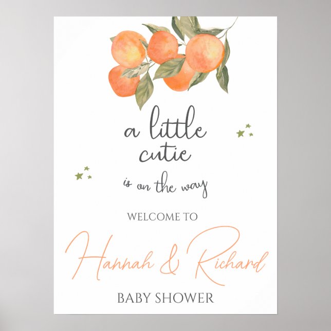 Baby Shower Welcome Sign (Front)