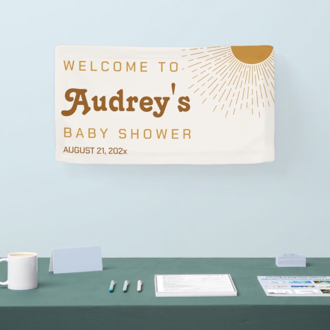 Baby Shower Welcome Sign Here Comes The Son (Tradeshow)