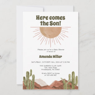 Baby Shower western theme Save The Date
