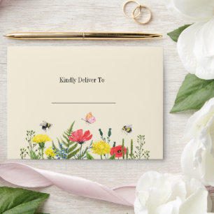 Baby Shower wildflower Envelope