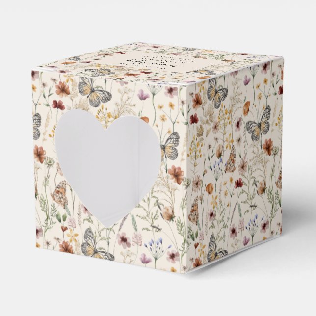Baby Shower Wildflower Favour Box (Front Side)
