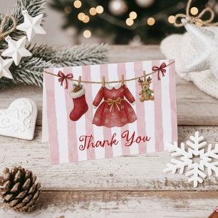 Baby Shower Winter Thank You Card