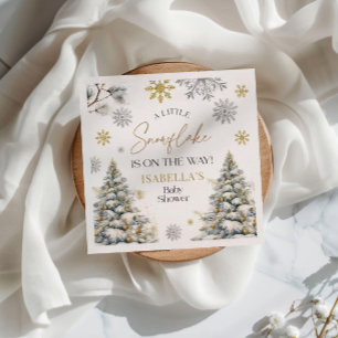 Baby Shower Winter Wonderland Napkin