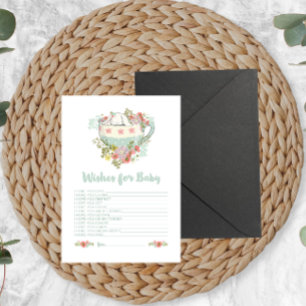 Baby Shower Wishes for Baby Activity Card