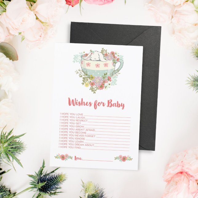 Baby Shower Wishes for Baby Activity Card in Pink (Creator Uploaded)