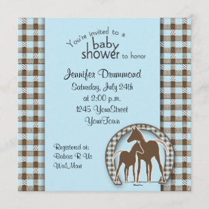 Baby Shower with Horses Invitation Template