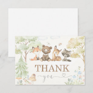 Baby Shower Woodland Animals Thank you