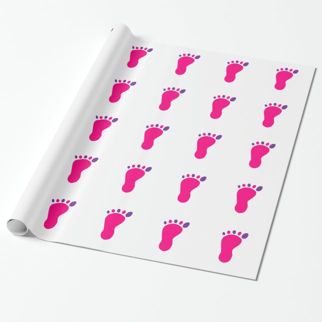 Baby Shower Wrapping Paper (Unrolled)