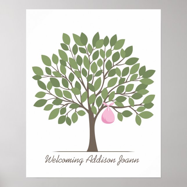 Baby Signature Tree - Large Poster (Front)