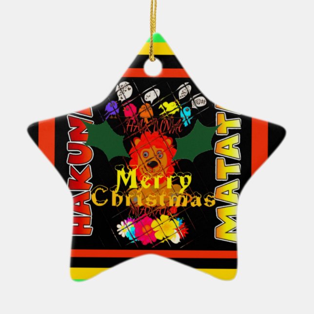 Baby Simba Merry Christmas Collection Ceramic Tree Decoration (Front)