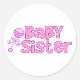 Baby Sister Classic Round Sticker