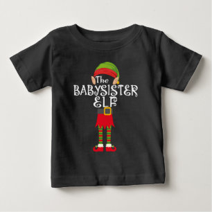 baby sister elf family matching christmas T-Shirt