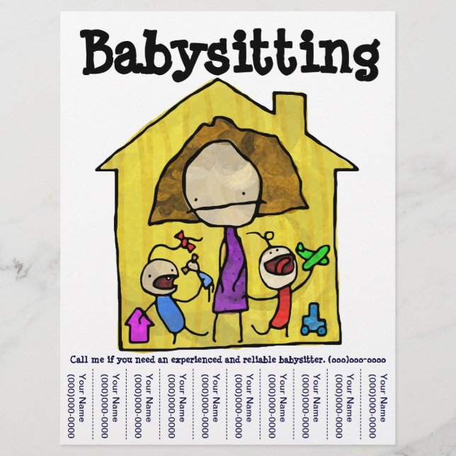 Baby Sitter Flyer (Front)