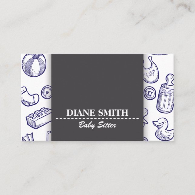 BABY SITTER MODERN STYLE BUSINESS CARD (Front)