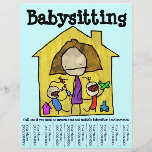 Baby Sitter Tear Sheet Flyer