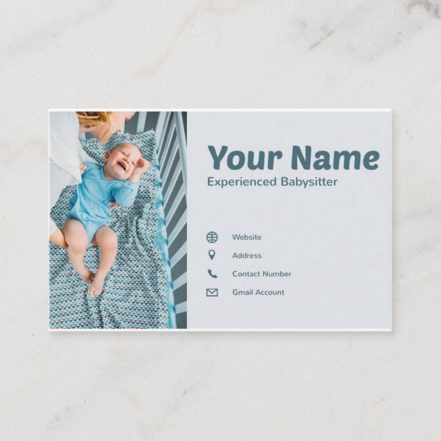 Baby Sitting Company Business card (Front)