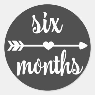 Baby Six Months Milestone Stickers