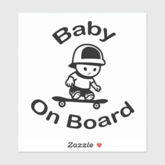 Baby Skateboarder on Board
