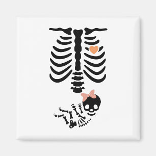 Baby Skull Skeleton Halloween Costume Magnet