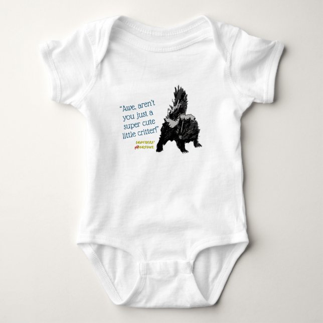 Baby Skunk infant bodysuit (Front)