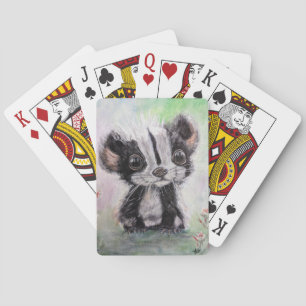 Baby Skunk Playing Cards
