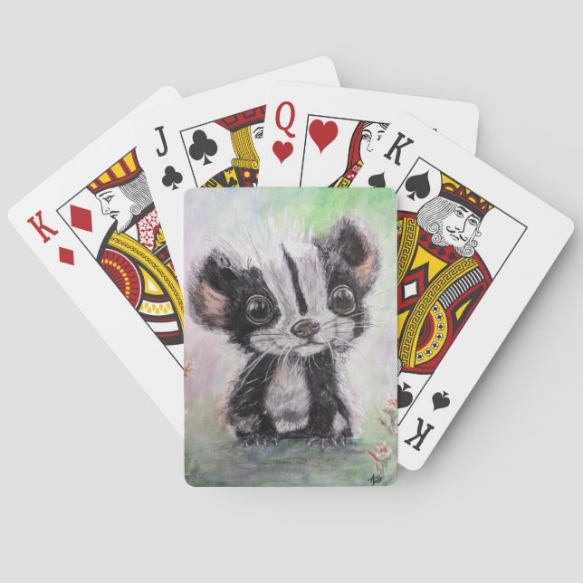 Baby Skunk Playing Cards (Back)