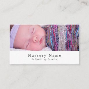 Baby Sleeping, Babysitter, Daycare, Nursery Business Card
