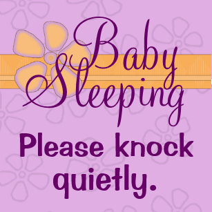 Baby Sleeping Sign Magnets Fridge Magnets Zazzle Uk