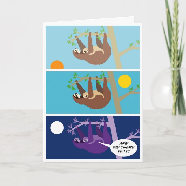 Baby Sloth (Birthday) Card (Front)