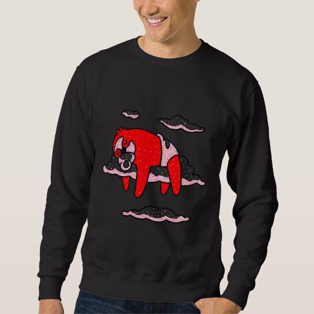 Baby Sloth Sleeping 11 Sweatshirt (Front)