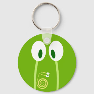 Baby snail climbs over dad's antennae key ring