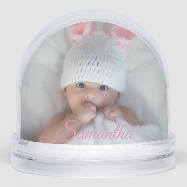 Baby snow globe christmas gift (Front)